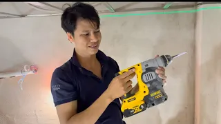 So sánh máy khoan bê tông pin Dewalt DCH 273 và Makita DKR 244 #dewalt #makita #diy