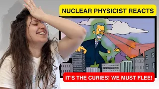 Nuclear Physicist Reacts to THE SIMPSONS - Marge Gets a Job It's The CURIES We Must Flee