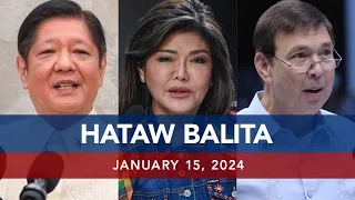 UNTV: HATAW BALITA  |  January 15, 2024