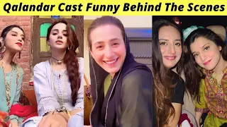 Qalandar Cast Behind The Scenes |Qalandar Shooting | Komal Meer And Muneeb Butt | Zaib Com