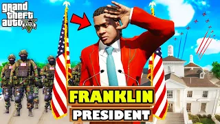 Franklin's Last Day as A PRESIDENT in Los Santos GTA 5 | SHINCHAN and CHOP