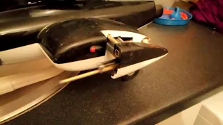 RC Airwolf - Retractable Side Gun Testing