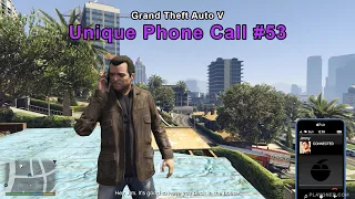 Michael calls Jimmy after Reuniting the Family - Unique Phone Call #53 - GTA 5