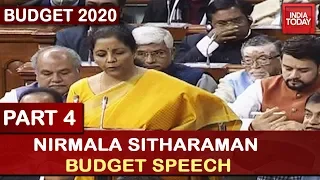 Nirmala Sitharaman Budget Speech 2020 | Part 4