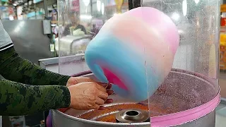 Japanese Street Food - COTTON CANDY ART Chicken, Rabbit, Bear Japan