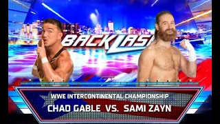 Sami Zayn vs Chad Gable Intercontinental Championship, Backlash WWE 2K24 (Sinister Mesh)