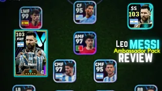 Lionel Messi Ambassador Pack Squad Review eFootball Mobile 2024 #efootball2024 #efootball #pes