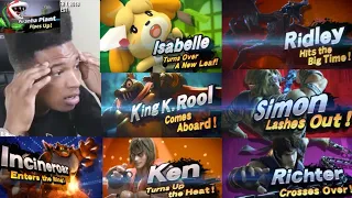 Etika Reacts To Every Newcomer Reveal Trailer In Super Smash Bros Ultimate, Before DLC