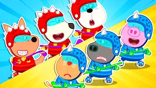 Lycan and Friends Play Ice Hockey Sport for Kids 🐺 Funny Stories for Kids @LYCANArabic