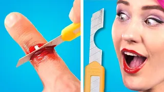 SCARY HALLOWEEN SCHOOL! Best School Halloween Pranks by Crafty Panda