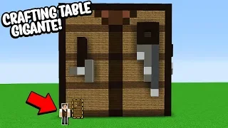 COMO MORAR EM UMA CRAFTING TABLE GIGANTE NO MINECRAFT!