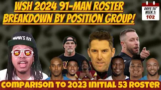 🔥WSH 91-Man Roster BREAKDOWN BY POSITION GROUP! Biggest Holes & Deepest Positions! POSITION BATTLES!