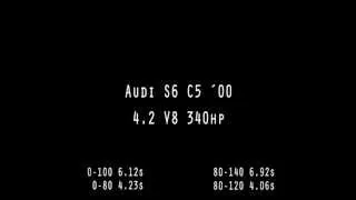 Audi S6 C5 ´00 Acceleration 0-140km/h