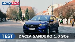 2021 Dacia Sandero 1.0 SCe | test | Motoring TA3