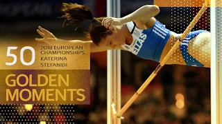 Katerina Stefanidi's wins back-to-back Pole Vault Titles | 50 Golden Moments