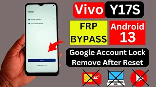 Vivo Y17s FRP Bypass Without PC Android 13 | Vivo Y17s (V2310) Google Account Bypass 2024 New Update