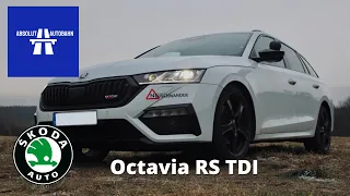 Skoda Octavia RS TDI Top Speed Test Drive on Autobahn | Absolut Autobahn