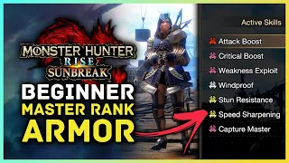 Monster Hunter Rise Sunbreak - Awesome & Easy Beginner Master Rank Armor Set Guide