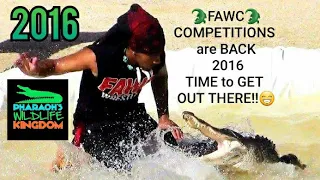 🐊⚠️DANGEROUS ALLIGATORS!PHARAOH GAYLES, 2016 F.A.W.C. ALLIGATOR CHAMPION!!🏆 ROB ART and ROCKY JIM #1