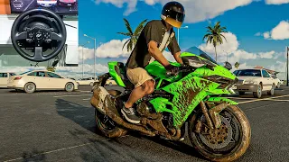 Kawasaki Ninja H2 || The Crew Motorfast || Gameplay Thrustmaster T 300 Gt