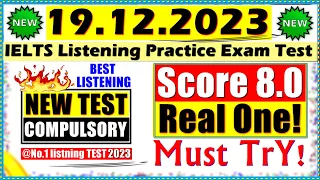 IELTS LISTENING PRACTICE TEST 2023 WITH ANSWERS | 19.12.2023