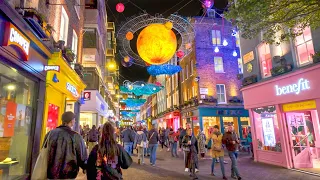2023 London Christmas Lights Tour ✨ Carnaby & Oxford Street 🎄 DJI Osmo Pocket 3 in 4K HDR