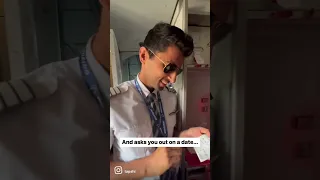 Pilot gets proposed by a cute passenger!