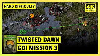 C&C TWISTED DAWN - GDI MISSION 3 GET THE RODS BACK - HARD DIFFICULTY - 4K