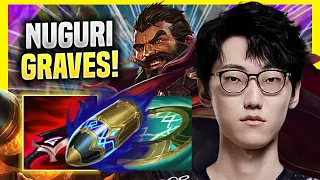 NUGURI DESTROYING WITH GRAVES! - Nuguri Plays Graves TOP vs Graves! | Preseason 2022