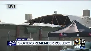 Skaters remember Rollero skating rink after roof collapse