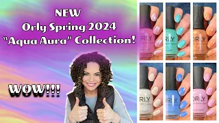 New Orly Spring 2024 "Aqua Aura" Nail Polish Collection | Review with lots of comparisons!