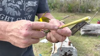 Making a modern traditional atlatl dart