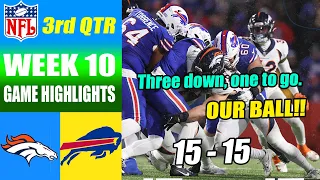 Denver Broncos vs Buffalo Bills FULL GAME 3rd QTR WEEK 10 November 13, 2023 | NFL Highlights 2023
