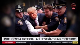 Inteligencia artificial: así se vería Trump "detenido"