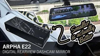 SMALLER IS ACTUALLY BETTER FOR A JEEP - Arpha E22 2K 10" Rearview Dashcam Mirror