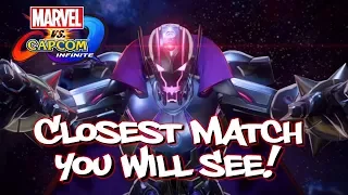 CLOSEST MATCH YOU WILL SEE! | Marvel vs Capcom Infinite Online Matches