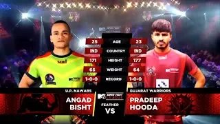 U.P. Nawabs Vs Gujarat Warriors | MTV Super Fight League | Angad Bisht Vs Pradeep Hooda | SFL