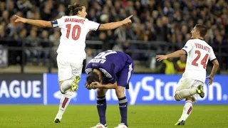 Zlatan Ibrahimovic vs Anderlecht HD - Amazing long shot goal Vine!