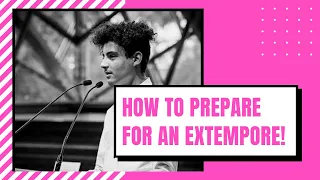 How to prepare for an extempore/on-the-spot speech/table topics speech!