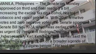 Senate OKs bill on alcohol, e-cigarette excise tax hike