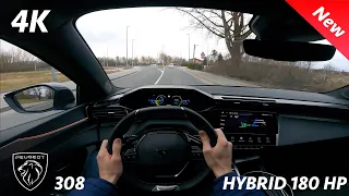 Peugeot 308 GT 2022 - POV Test drive in 4K | 1.6 PureTech 180 HP, 8 e-EAT HYBRID (PHEV), Consumption