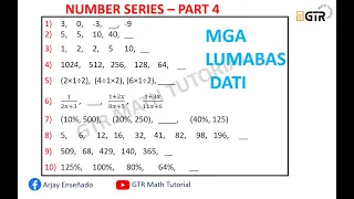 Number Series - Part 4 | Mga lumabas dati | Civil Service Exam Review