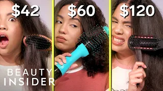 $42 vs. $120 Brush Straighteners On Curly Hair | How Much Should I Spend? | Beauty Insider