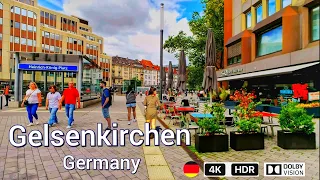 Walking tour in Gelsenkirchen Germany to discover city center 4k 60fps