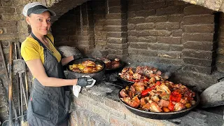 SERBIAN WOMAN PREPARES 20KG OF MEAT DAILY! 🔥🥩