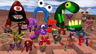 ALL NIGHTMARE CURSED 3D ALPHABET LORE FAMILY in BIG MAZE - Garry's Mod