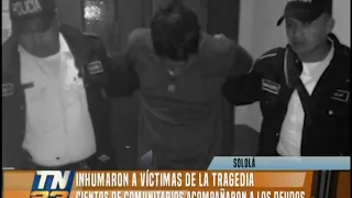 Inhumaron a 12 víctimas de la tragedia de Sololá