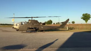 AH-1 Cobra startup and takeoff