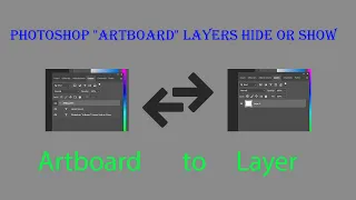 Photoshop Artboard Layers Hide or Show || Photoshop artboard remove || Artboard to layer