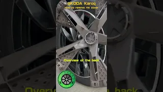 HOW to remove SKODA KAROQ RIM COVER (WHEEL HUB CAP)